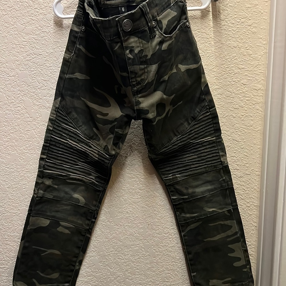 Little kids camp Moto pants